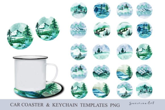 Car Coaster Keychain PNG: Crafts Asset Review