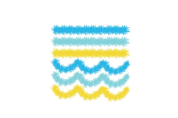 Christmas Tinsel Watercolor for Festive Design