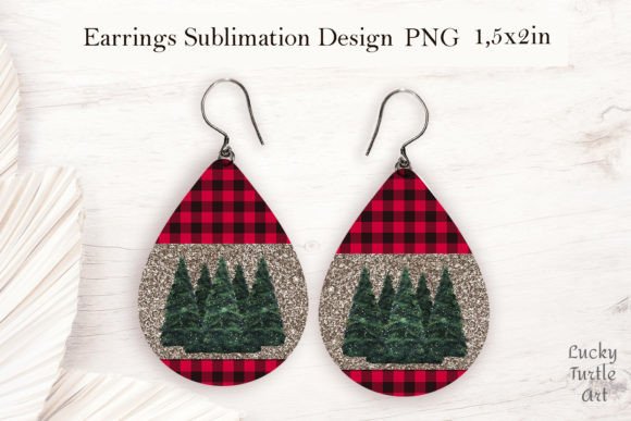 Christmas Trees Plaid Background Teardro: A Crafts-Inspired Design for Seasonal Branding