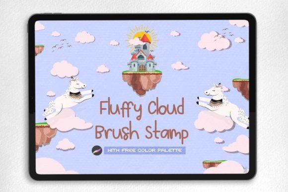 Cloud Procreate Stamp Brush: A Designer’s Take on Branding with Soft Visual Texture