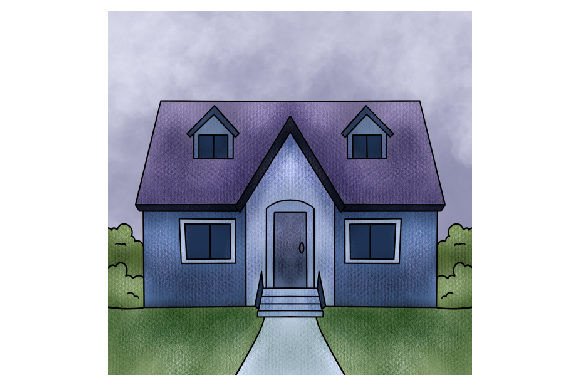 Fairy Tales Art: The Closet Monster Watercolor Review