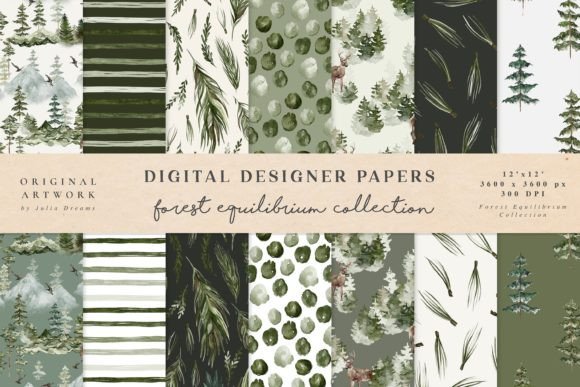 Forest Equilibrium Seamless Patterns Review