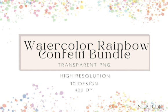 Rainbow Watercolor Confetti Clipart: An Embroidery Review