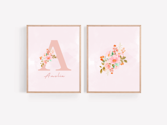 Refreshing Blog Visuals with Baby Nursery Wall Art, Custom Name Print Templates