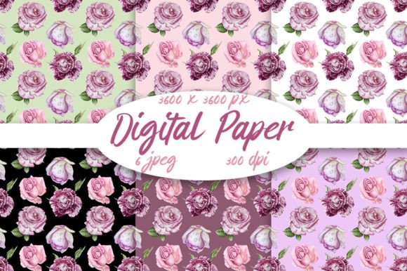 Roses Digital Paper: Editorial Patterns for Publishers