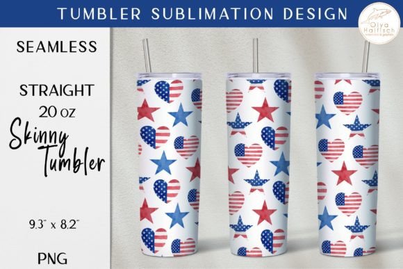 Stars and Stripes American Tumbler PNG for Bloggers and Digital Publishers