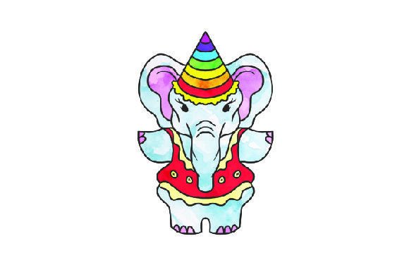 The Dancing Little Elephant Watercolor: A Fairy Tale Graphic for Bloggers