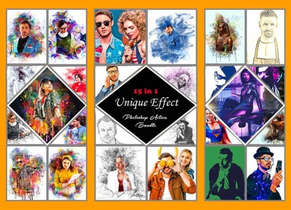 Unique Effect Photoshop Action Bundle for Creative Sellers
